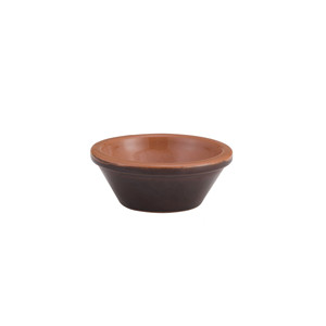 Vulcania Terracotta Pinzimonio Bowl 8 × 2.8 cm, <b>Brown</b>, Two-Tone - Product Image 1