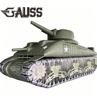 2026 Maquette gonflable de char Sherman d'entraînement publicitaire, personnalisée, anti-aérienne simulée, pour affichage extérieur en centre commercial