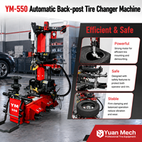 Machine à changer les pneus automatique YuanMech YM-550 à montage arrière, pour jantes de 13 à 26 pouces, pour voitures/SUV/camions légers, certifiée CE, 220V/380V, garantie 14 mois