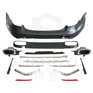 Kit de carrocería para Benz Clase E W212 <span class=keywords><strong>2015</strong></span> actualización a W223 <span class=keywords><strong>Maybach</strong></span> incluye parachoques de coche rejilla difusor trasero escape - Product Image 1
