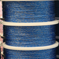 6-strengs roestvrijstalen geleidende polywire, UV-gestabiliseerd, hoge treksterkte, lichtgewicht, draagbare elektrische afrasteringsdraad