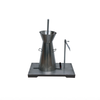 STTLD-3 Stainless Steel Slump Cone Set Concrete Slump Test Apparatus for Fresh Concrete Workability Test