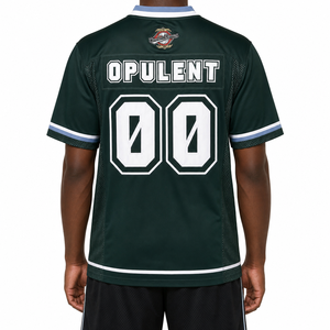 Maillot de football américain personnalisé avec logo brodé, design en maille sublimée, respirant, uniforme de club de football surdimensionné - Product Image 3