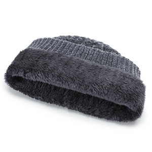 Conjunto de Dos Piezas de Gorro de Invierno <span class=keywords><strong>para</strong></span> <span class=keywords><strong>Hombre</strong></span>, Forrado de Felpa, Cálido, de Chenilla Jacquard, Tejido de Punto, con Spandex/Algodón, a Prueba de Frío, <span class=keywords><strong>para</strong></span> Ciclismo, Transfronterizo - Product Image 2