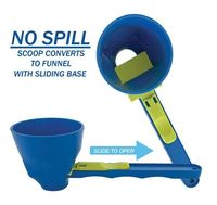 Cuillère doseuse de camping étanche avec finition miroir, tube entonnoir créatif en plastique ABS, cuillère coulissante pour protéines en poudre 10 ml