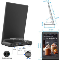 Tablette PC de restaurant en forme de L la plus vendue, écran tactile 10,1 pouces, option RK3288, NFC, 2+16 Go, pour la commande de menus alimentaires en restaurant