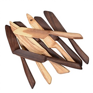 Couteau en bois écologique, couverts compostables de qualité alimentaire pour la livraison à emporter et la restauration - Product Image 1