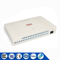 Centrale téléphonique PABX PBX 4-24 ports d'extension AC220V pour hôtel et bureau, avec interphone et prise en charge du transfert d'appel interne