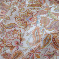 Le plus récent en stock impression Paisley Design Chic fleurs matériel naturel soie Georgette tissu GGT pour femmes vêtements vêtement châle