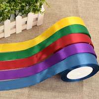 Ruban satiné personnalisé à âme en mousse, plusieurs largeurs, couleur unie, vente en gros pour décorations de fête d'anniversaire, artisanat de gâteaux, designs de nœuds cadeaux