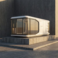 OEM/ODM Extensible en Acier Capsule Conteneur Maison Villa Préfabriquée Modulaire Hôtel Espace Dirigeable avec Design Contemporain