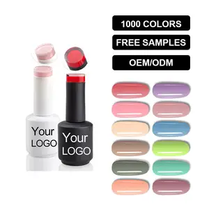 Oem Color Gel ยาทาเล็บเจล,ยาทาเล็บเจลสีพื้นฐานกำหนดเองฉลากส่วนตัว Hema ฟรีวีแกนแช่เล็บเจลยูวียาทาเล็บ - Product Image 1