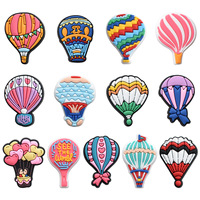 Breloques de chaussures exclusives en PVC Accessoires de bricolage Ornements Voir le monde Boucles de sabots Décorations de chaussures de montgolfière amovibles