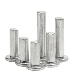 GB109 GB872 Remaches De Aluminio Sólido Punzón Remache De Cabeza Plana Delgada Diámetro 3mm 8mm Remaches Fabricante De Clavos - Product Image 4