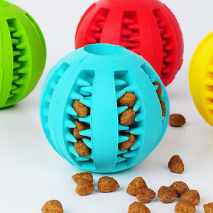 Duurzaam Gebitsreiniging Lekkage Voedsel Hond Speelgoed Rubber Bal Kauwen Speelgoed Voor Hond Groothandel Huisdier Speelgoed - Product Image 1