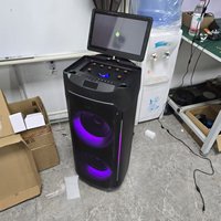 Penjualan Terbaik 2025 pengeras suara Karaoke 8 "* 2 Woofers Tweeter 100W layar sentuh sistem Android WIFI/BT/TF/USB/FM