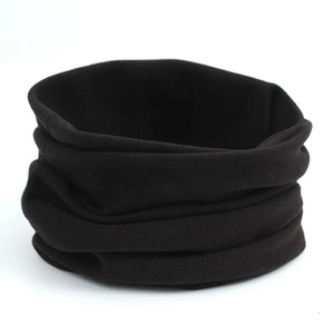 Fleece Neck Warmer Solid Color Thickened Warm Windproof Winter Autumn Spring Unisex <b>Scarf</b> Coffee Apricot Dark Gray Black - Product Image 3