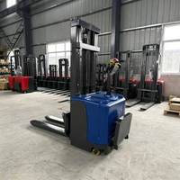 Chariot élévateur à palettes électrique 1 tonne avec poignée antidérapante, hydraulique, certifié CE, pour entrepôt de sanitaires
