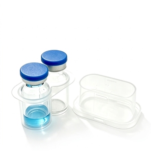 Viales de Vidrio Borosilicato 2R de 3 ml, Esterilizados con ETO, Viales Farmacéuticos para Inyección con Tapa Abatible Plateada, 2 Unidades por Caja, Viales Estériles - Product Image 3