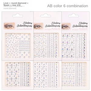 Gotas <span class=keywords><strong>de</strong></span> agua <span class=keywords><strong>de</strong></span> diamantes <span class=keywords><strong>de</strong></span> imitación DIY sombra <span class=keywords><strong>de</strong></span> ojos pegatina temporal cristal uñas cuerpo concierto maquillaje Hada lágrima diseño - Product Image 4