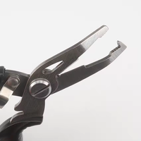 Pince à pêche multifonction portable en acier inoxydable, ciseaux à pêche avec déhameur, pince à anneaux séparateurs, coupe-ligne