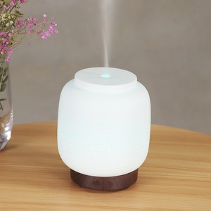 Lampe d'aromathérapie en céramique, diffuseur d'huiles essentielles en céramique à grain de bois pour la maison, humidificateur d'air frais à ultrasons - Product Image 5
