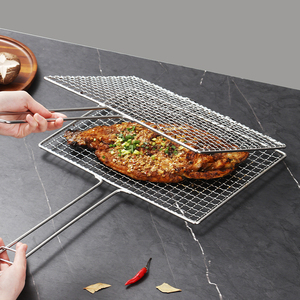 Ngoài trời kim loại thịt nướng dây lưới spacesaving BBQ Rack cho bánh mì kẹp thịt cá nhà bếp công cụ thanh Phụ kiện cho nướng thịt hải sản - Product Image 4