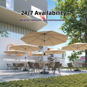 <span class=keywords><strong>Parasol</strong></span> d'extérieur imperméable 3m en polyester <span class=keywords><strong>avec</strong></span> mât en métal pour terrasse, plage, piscine, jardin, mobilier d'extérieur - Product Image 3