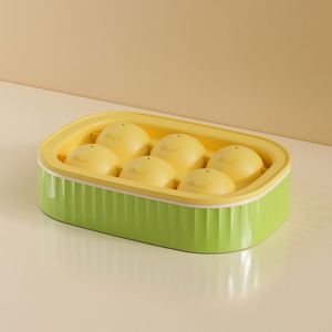 Moule à glaçons réutilisable en silicone de qualité alimentaire, motif fruits, avec fonctions de congélation rapide et de démoulage facile, lavage à la main uniquement - Product Image 6