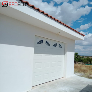 Porte de <span class=keywords><strong>garage</strong></span> sur mesure 12x7 16x8, en acier sectionnel, en métal, <span class=keywords><strong>double</strong></span> portes de <span class=keywords><strong>garage</strong></span> coulissantes avec fenêtres - Product Image 4