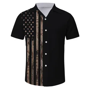 High Quality OEM Polyester Men's Shirts Short Sleeves Plus Size Men's Shirts