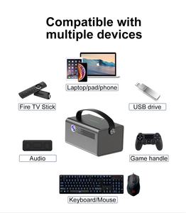 Proyector DLP 1080p Full HD Inteligente con Sistema Android 9, 2G+32G, WiFi 6, Portátil, LED, Estéreo, Cine en Casa, Batería Integrada, Mejor Calificado - Product Image 4