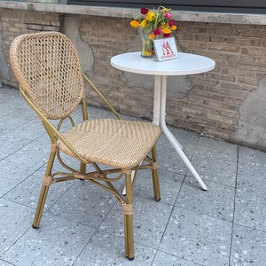 Upplier attan mimbre luminum ining, pelo arden AFE otel estaurant rench istro lassic hair - Product Image 5