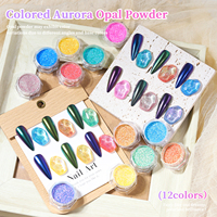 Faible MOQ Bojun TG Poudre Chrome Effet Miroir Aurora Prête à l'Expédition Pigment Métallique Haute Brillance pour Petites Entreprises