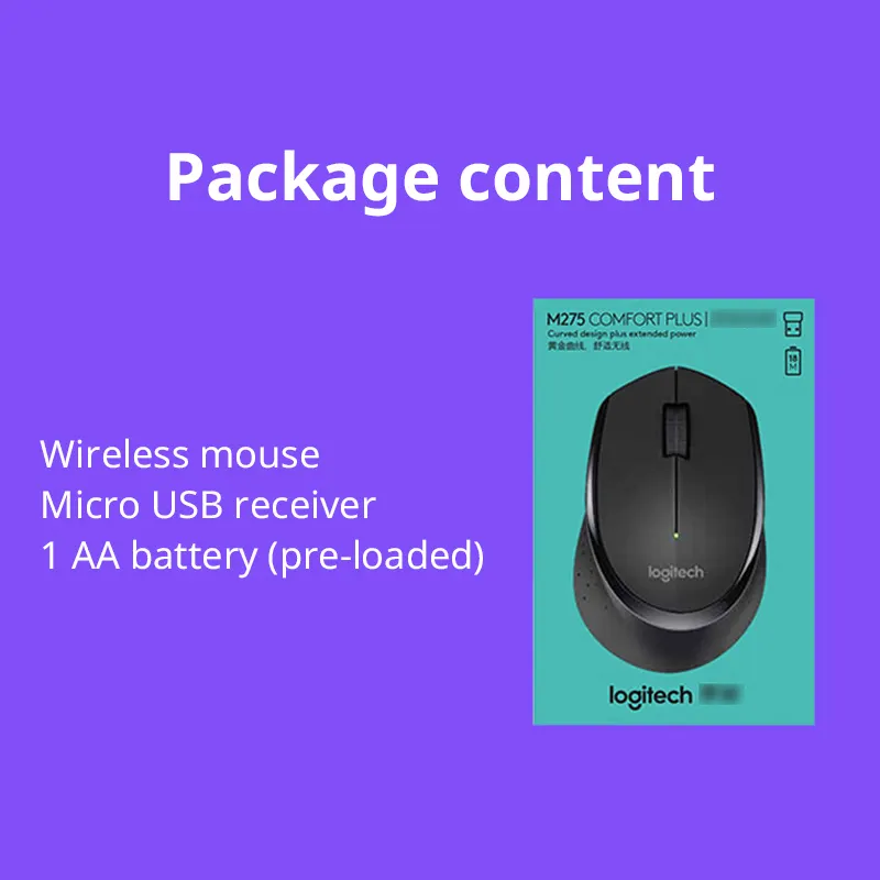 Logitech M275 Wireless Mouse With 1000 DPI lightweight and portable For Desktop Laptop