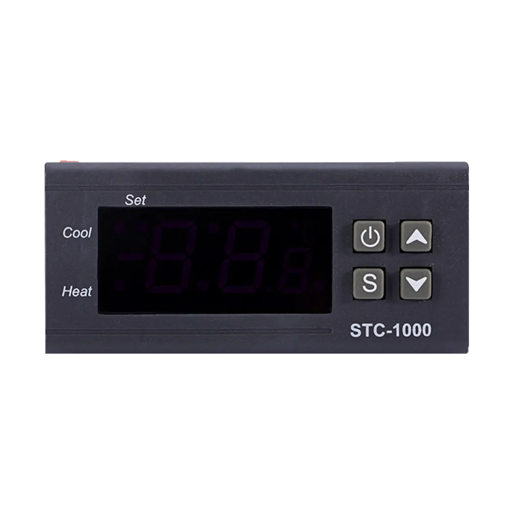 Controlador de temperatura digital led STC-1000 12v 24v 220v, termorregulador termostato com aquecedor e refrigerador