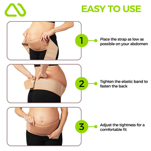 Novo ajustável leve maternidade suporte cinto respirável para gravidez fornece conforto alivia volta pélvica dor Primavera - Product Image 3