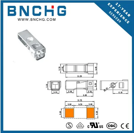 Led Pcb Metalen Verlichtingsconnectoren Met 0.5-1.5mm2 Vervangen 2061
