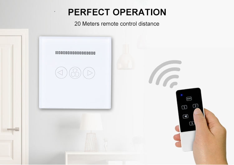 Glomarket Tuya WiFi Smart Wall Switch Remote Control For Ceiling Fans / LED Light