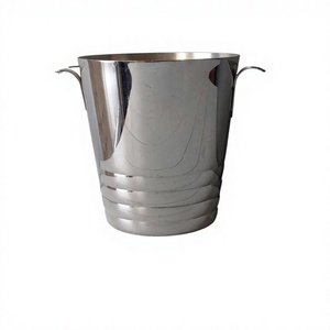 Seau à glace en métal hautement isolé, capacité 3 litres, pour usage domestique ou bar, refroidisseur de boissons, champagne, bière, vin - Product Image 1