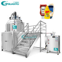 Machine de fabrication de jus de miel de confiture de ketchup de mayonnaise sous vide homogénéisateur de réservoir de mélange mélangeur à haute viscosité