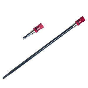 Yunbei Yb Extended Drill Connector 300mm 1/4 Inch Magnetic Hex <b>Socket</b> Red Finish - Product Image 2