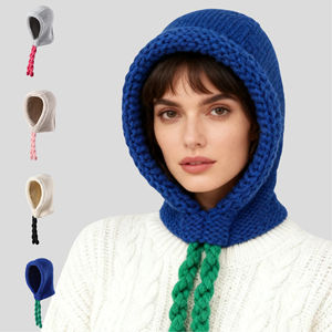 Nouvelles femmes épais coupe-vent oreilles chaudes protection pays champ thermique hiver tricoté <span class=keywords><strong>chapeau</strong></span>. - Product Image 1