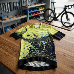 Maillot de cyclisme personnalisé léger, impression par transfert thermique, respirant, 100% polyester, unisexe, protection anti-UV, vêtements de cyclisme haut de gamme - Product Image 3
