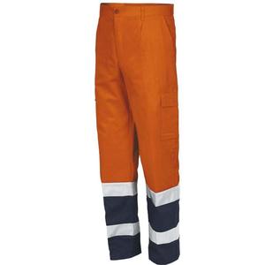 Pantalones DE TRABAJO naranja fluorescente de dos tonos de alta visibilidad pequeños/grandes - Product Image 1