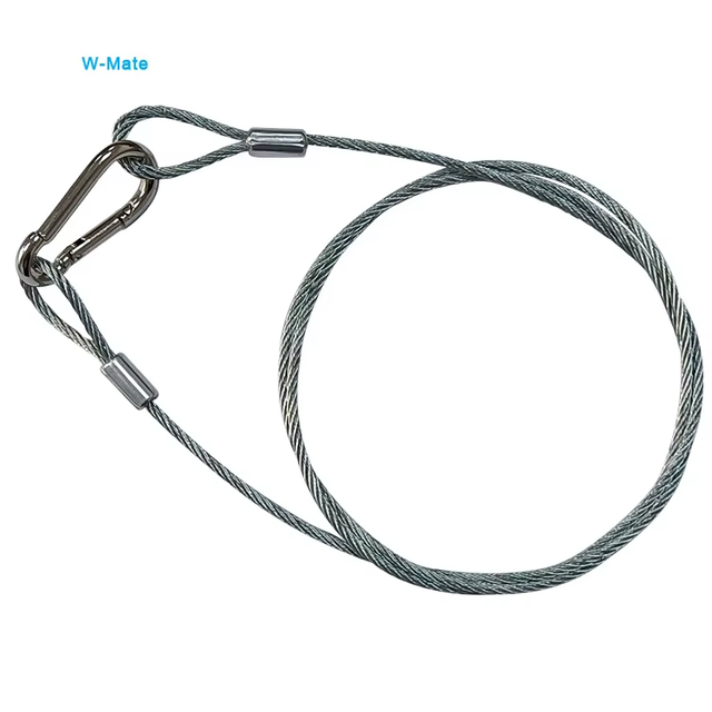 Factory Direct 1.2mm Rubber Coated Steel Wire Rope Outdoor Wall Use ANSI Standard