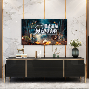 Ánh Sáng Sang Trọng Bằng Đá Cẩm Thạch TV Tủ Bàn Cà Phê Kết Hợp Chất Lượng Cao Sang Trọng Phòng Khách Bàn Cà Phê Vàng Thép Không Gỉ - Product Image 4