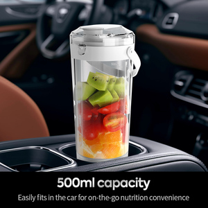 Mixeur portable électrique autonettoyant 500 ml rechargeable par USB, broyeur d'épices, presse-agrumes pour smoothies, voyages en plein air, camping - Product Image 4