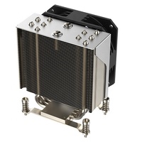 COOLSERVER CS-AM5-4UR23 Dissipateur thermique actif en cuivre à 5 caloducs pour boîtier d'ordinateur de bureau AM5 TDP 210W PWM 2000-5000RPM à roulement à billes
