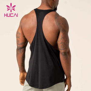 OEM logotipo personalizado Nuevo diseño para hombre Muscle Dry Fit Entrenamiento Deportes Gimnasio Chaleco Culturismo Stringer Tank Top - Product Image 2